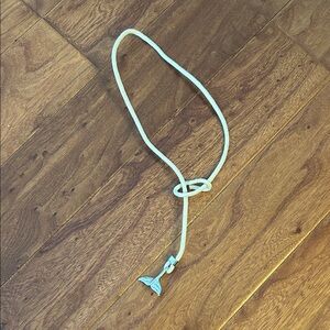 White Whale Tail Adjustable Rope Bolero Necklace